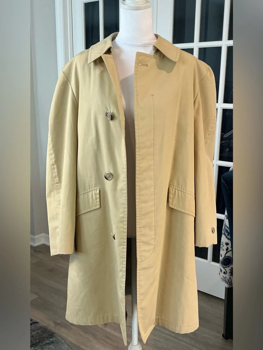 Vintage Gleneagles Weatherproofs Trench Coat Raincoat Houndstooth Lined (UNISEX)